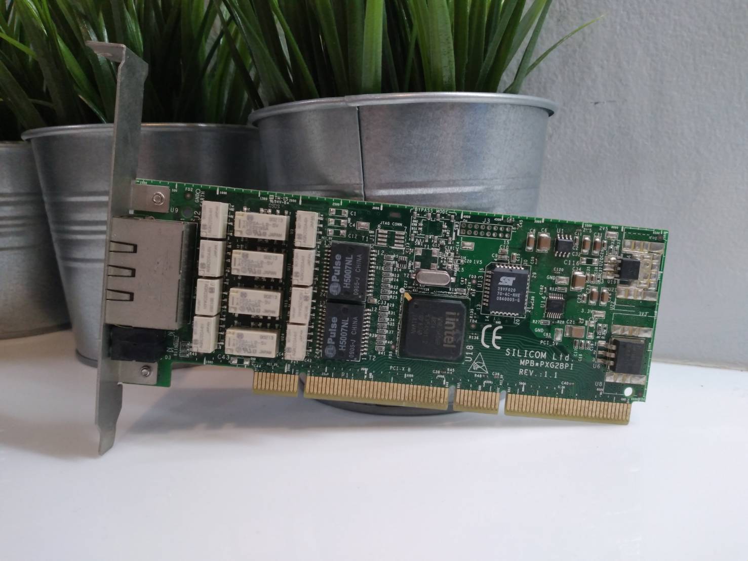 SILICOM PXG2BPI DUAL PORT COPPER GIGABIT BYPASS ETHERNET ADAPTER PCI-X