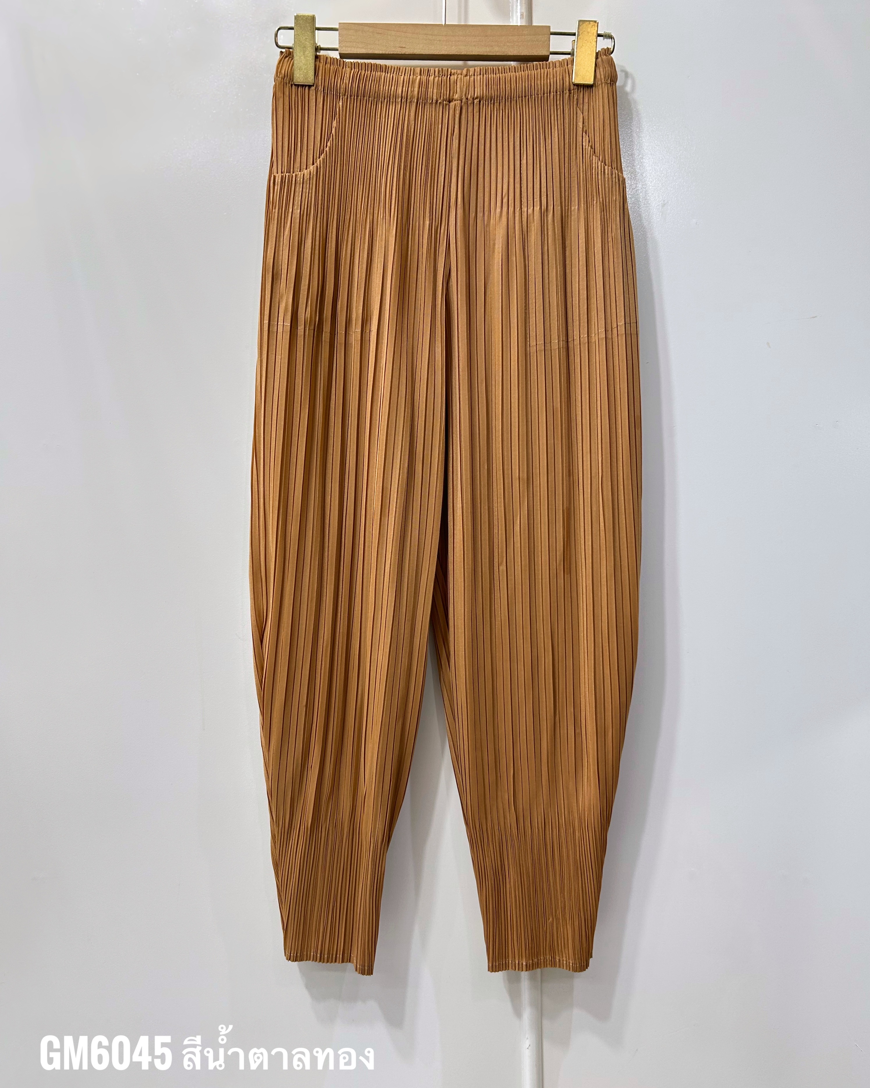 ยาว 34 นิ้ว 2MUAY รุ่น GM6045 กางเกงอัดพลีท FLUFFY PLEATED PANTS 31 สี FREE SIZE