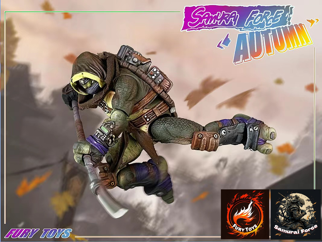 [พร้อมส่ง]Fury toys 1/12 : Samurai Force Wave 2 - Musketman Autumn (เต่านินจา)+(อุปกรณ์เสริม)