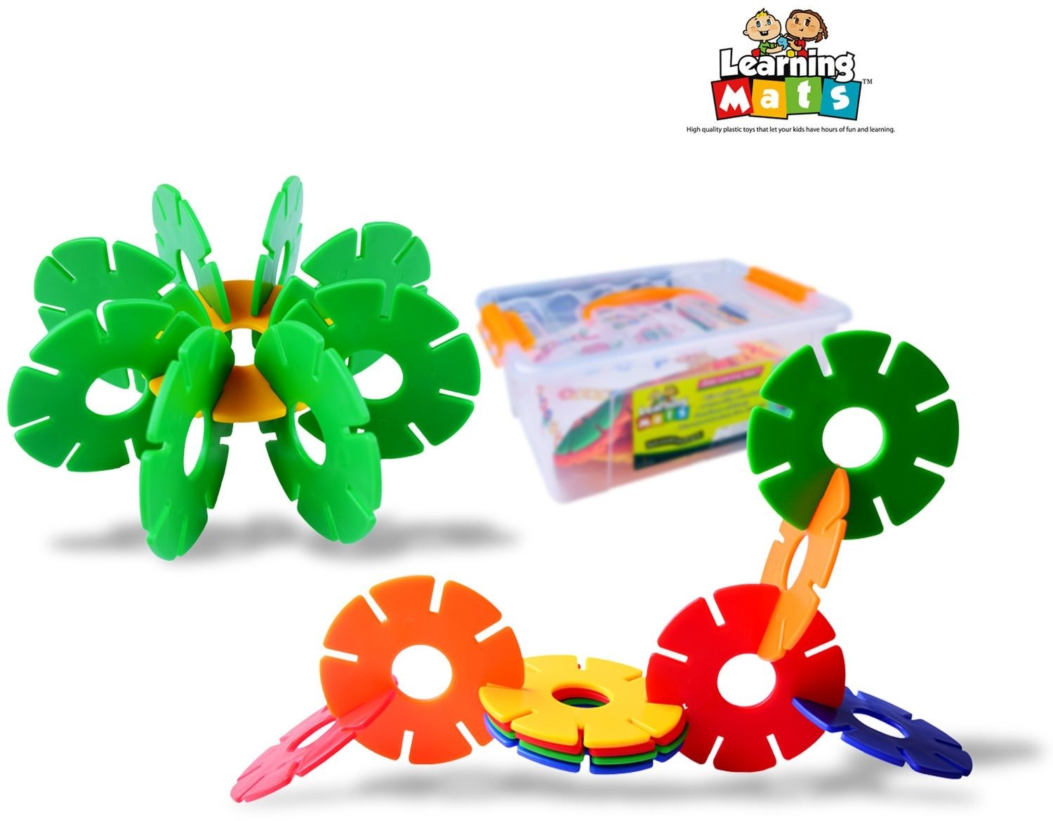 วงล้อพิศวง 120 ชิ้น รูปทรงกลม ,ตัวต่อแผ่นวงกลม , ส่งเสริมการเรียนรู้ ,ของเล่นเสริมพัฒนาการ,ของเล่น , สื่อการสอน ,เสริมจินตนาการ