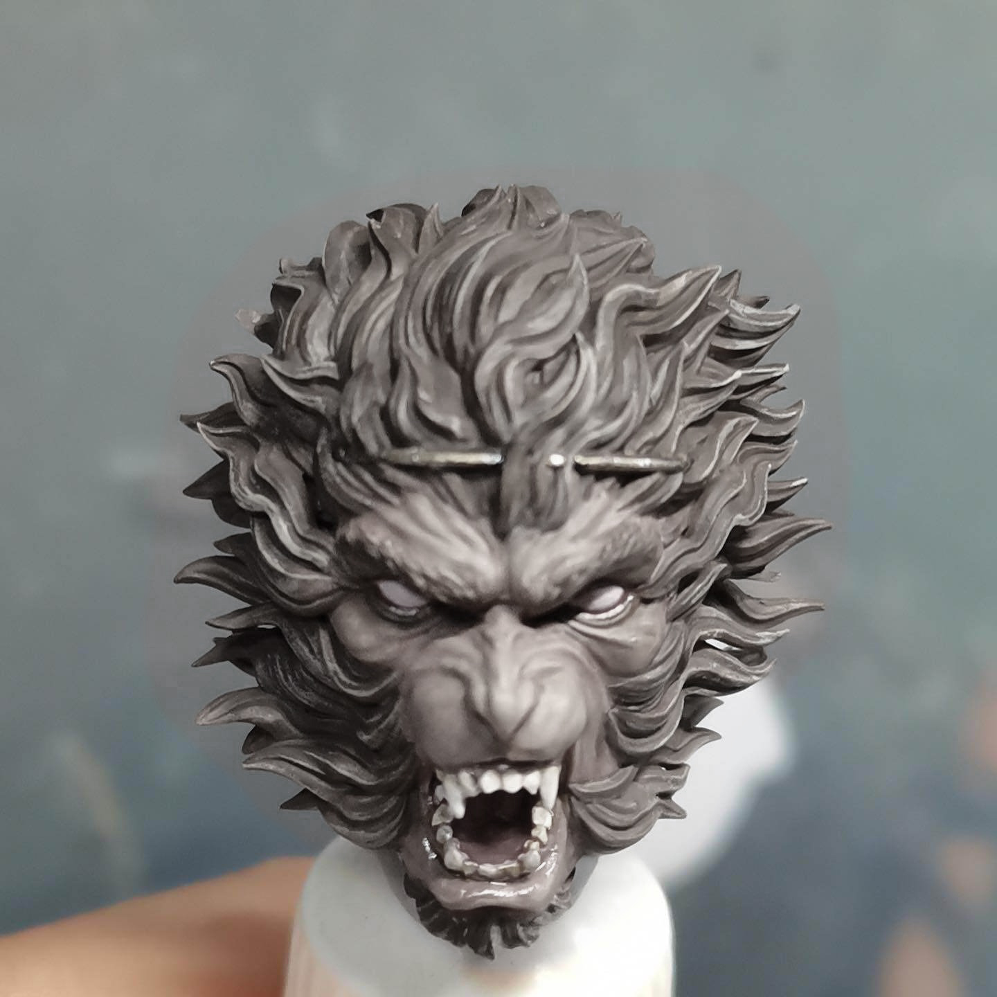 [พร้อมส่ง ] c.tudio 1/12 : Wukong custom Head เวอร์ชั่นหัวดิบไม่ลงสี - มีให้เลือก 4 แบบ
