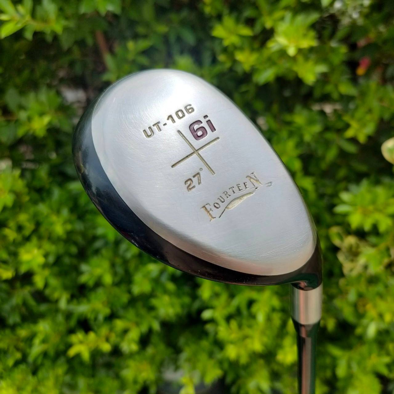 HYBRID FOURTEEN UT-106 เบอร์ 6i องศา 27 ก้าน MD-350U FLEX R ไม้กอล์ฟพรีเมี่ยมญี่ปุ่น วัสดุพรีเมี่ยม กระดองลักษณะพิเศษ ทำให้ CG ต่ำ ลงมาที่สุด ให้ตีลูกลอยง่ายมาก!!! ไม้กอล์ฟมือสอง ของแท้ BY NakaraLuxurious