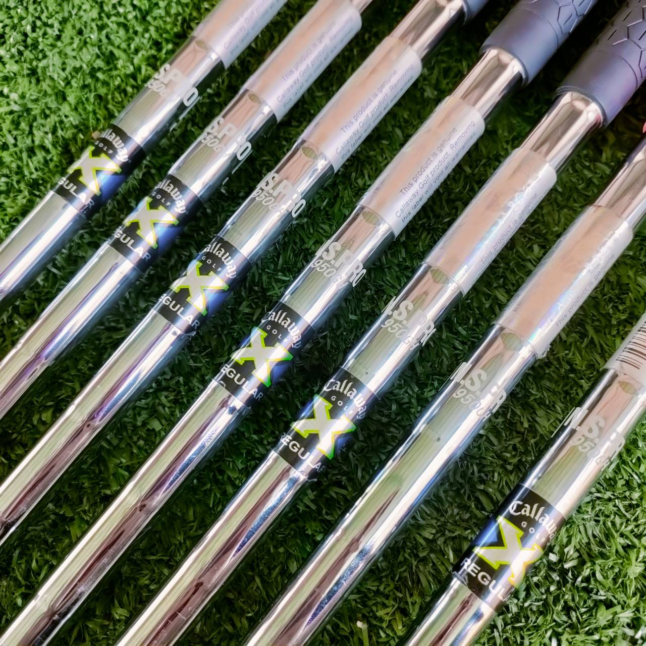 ชุดเหล็ก Callaway X-22 ก้าน NSPRO 950 FLEX R ก้านเหล็กเบาพรีเมี่ยมทั้งชุด สภาพสวยมาก สติ๊กเกอร์ครบ เป็นรุ่นยอดนิยม จุดพีคของ Callaway พัฒนาต่อมาจากรุ่น X18 และ X20 ไม้กอล์ฟพรีเมี่ยมมือสอง ของแท้ By NakaraLuxurious