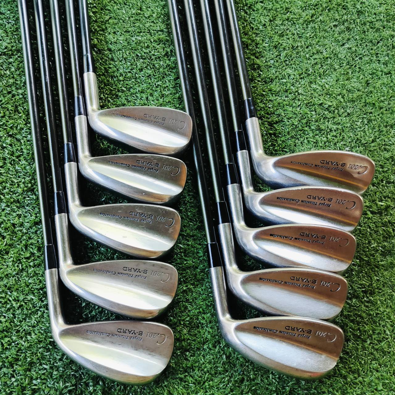 ชุดเหล็ก S-YARD C.201 ชุดใหญ่ มีเหล็ก 3 4 5 6 7 8 9 P A S (10 ชิ้น) เหล็ก FORGED Titanium สุดๆ ไม้กอล์ฟพรีเมี่ยมมือสอง ของแท้ By NakaraLuxurious