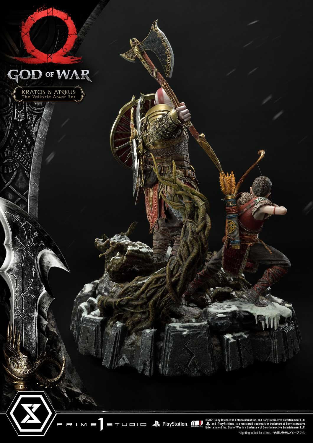 [สั่งจอง]Prime 1 Studio UPMGOW-03DX 1/4 : God of War - Kratos & Atreus The Valkyrie Armor Set (Deluxe Version)