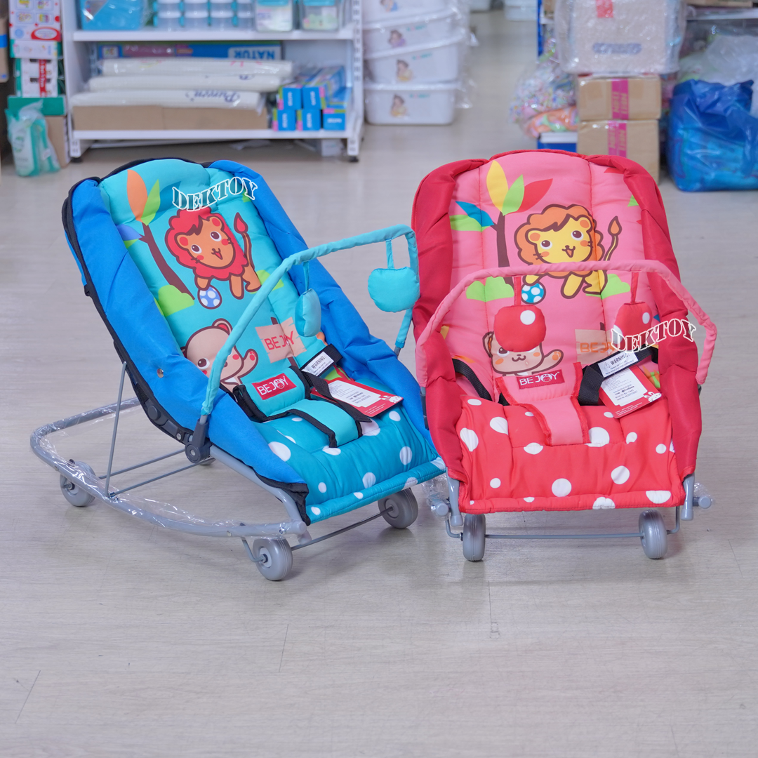 Firstfeels BEJOY เปลโยกเด็ก เปลโยกเด็กสำหรับนอนเล่น BJ A442 ลายสิงโต