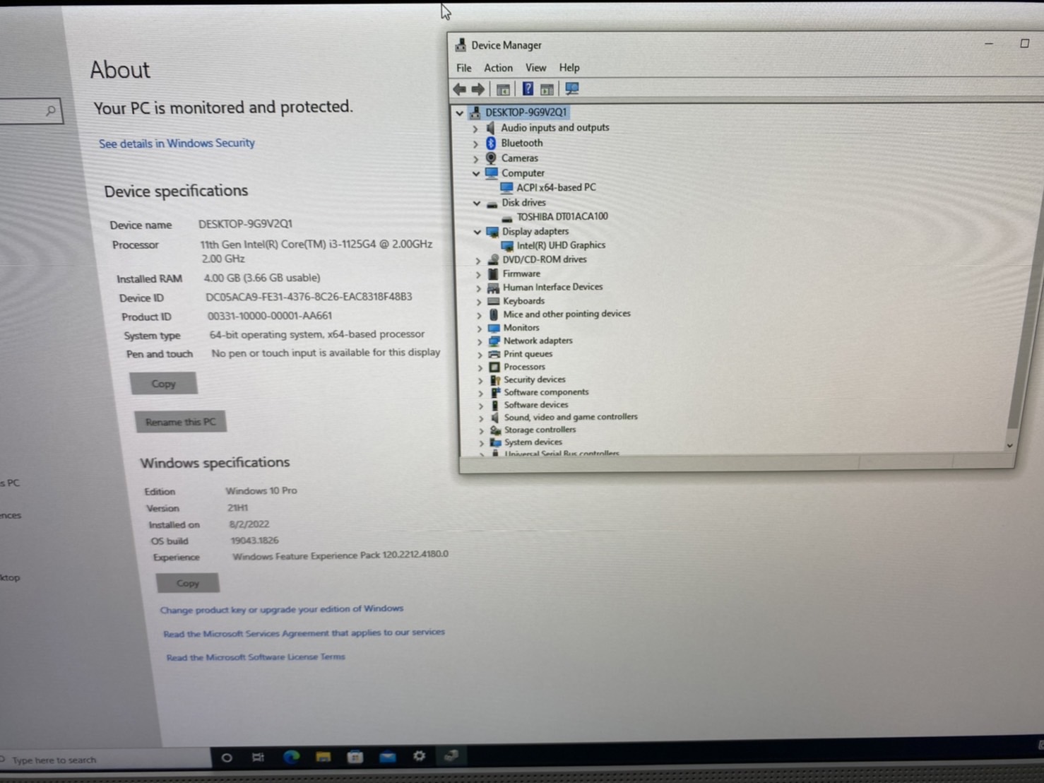 HP All in one 22-df1027d