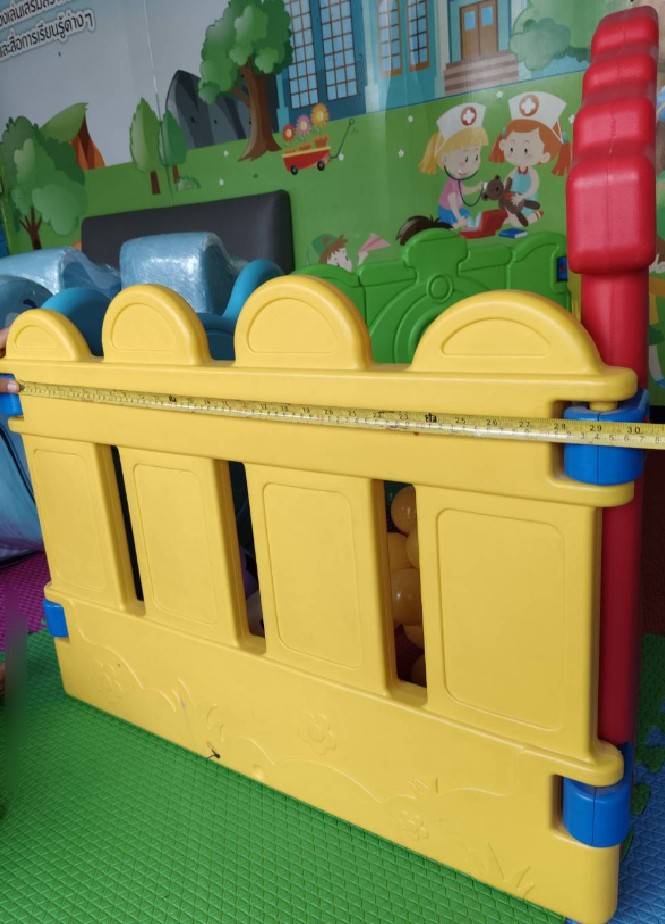 รั้วกั้นพลาสติกหน้าตุ๊กตาหมี ,กั้นห้องพื้นที่,คอกเด็ก พร้อมส่ง คิดค่าส่งตามจริง