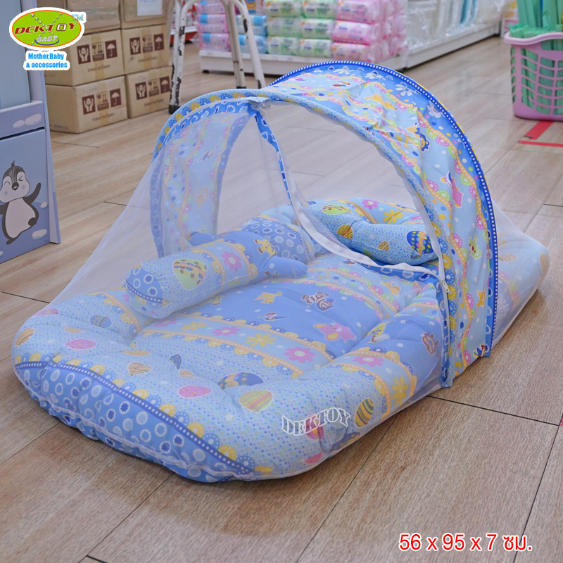 ที่นอนเด็กพร้อมมุ้งขนาดเล็ก