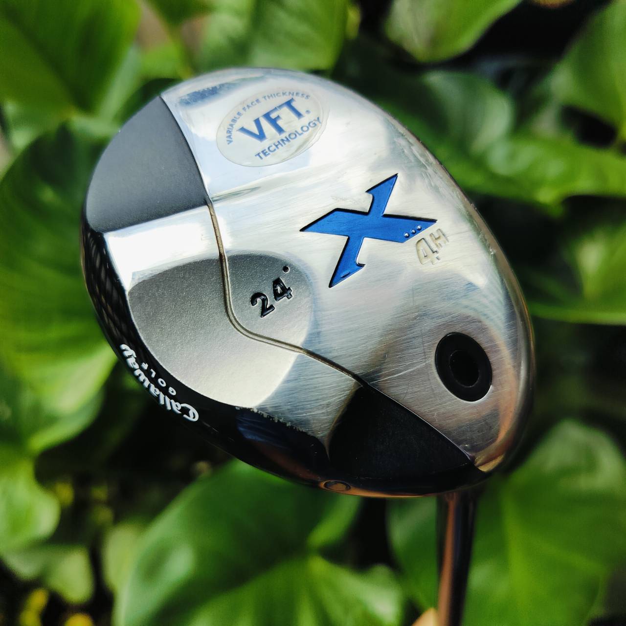 UT4 Callaway X-SERIES องศา 24 ก้าน X-SERIES FLEX R หัวนี้ใช้เทคโนโลยี V.F.T. ตีโดนง่าย เสียงหวานเจี๊ยบ และระยะออกมาเต็มที่ ตีแล้วมั่นใจ ไม้กอล์ฟพรีเมี่ยมมือสอง ของแท้ By NakaraLuxurious