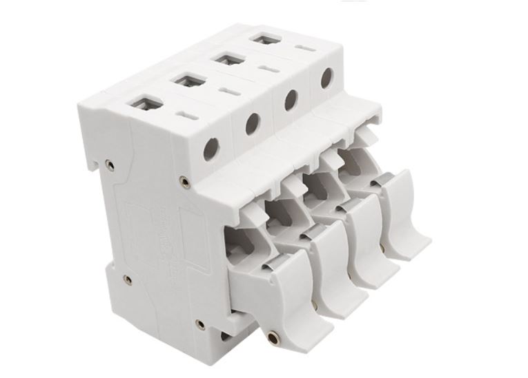 ฐานใส่ฟิวส์ ตู้คอนโทรล 3 ช่อง RT18-32X 3P rail press fuse base fuse holder light
