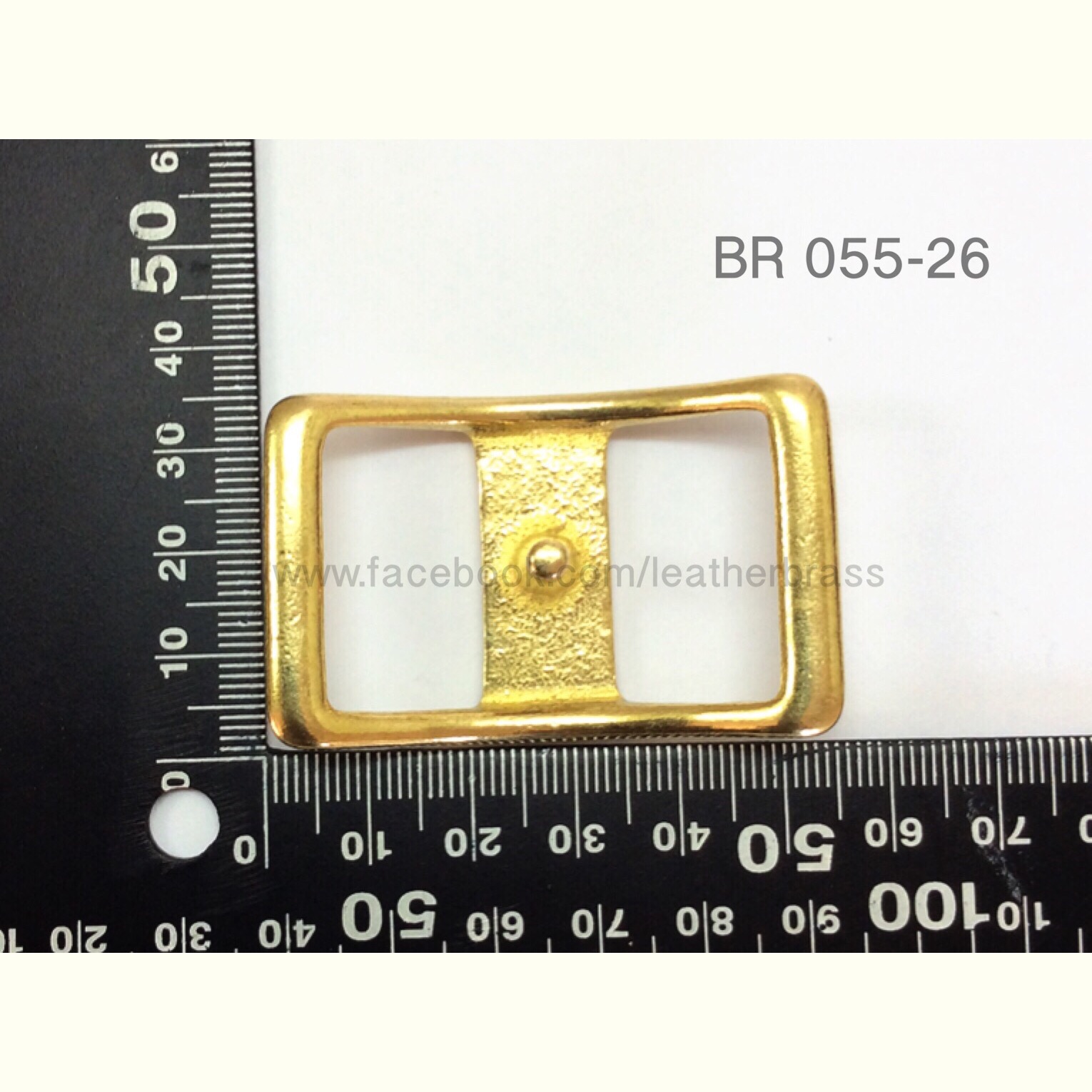BR055 อะไหล่ปรับสายกระเป๋า เนื้อทองเหลืองแท้ อุปกรณ์งานหนัง leatherbrass **ราคาต่อชิ้น**