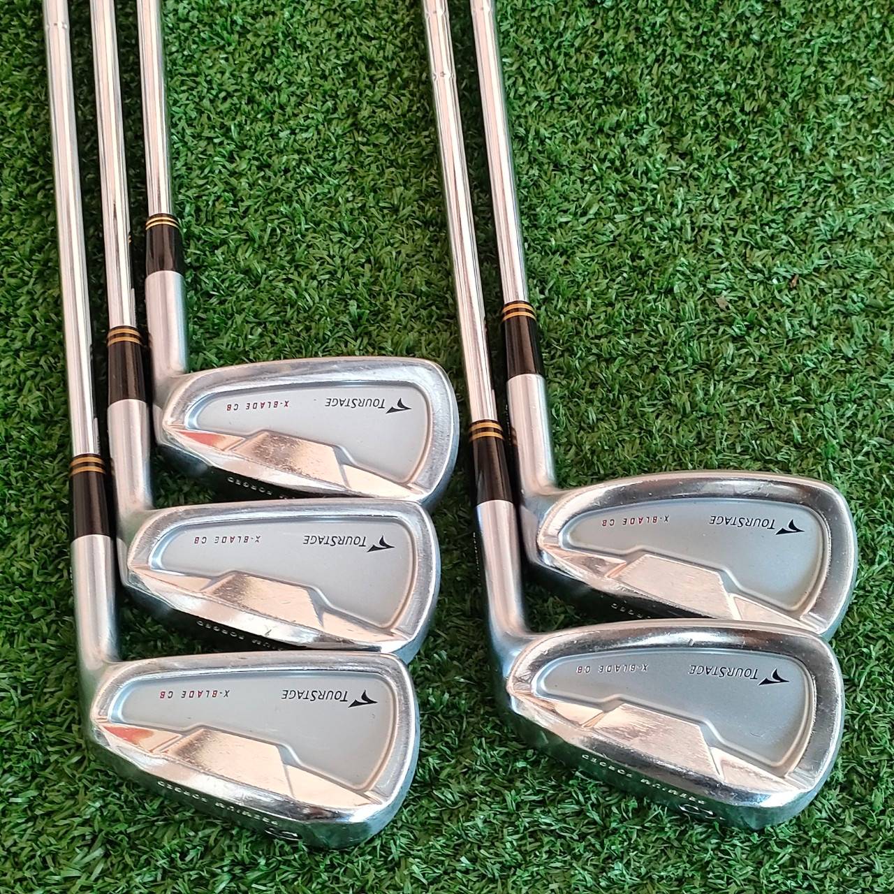 ชุดเหล็ก TOURSTAGE X-BLADE CB มีเหล็ก 6 - 9 เเละ PW ก้าน N.SPRO 950 GH FLEX S ก้านเหล็กพรีเมี่ยม น้ำหนักเบา ไม้กอล์ฟมือสอง ของแท้ BY NakaraLuxurious