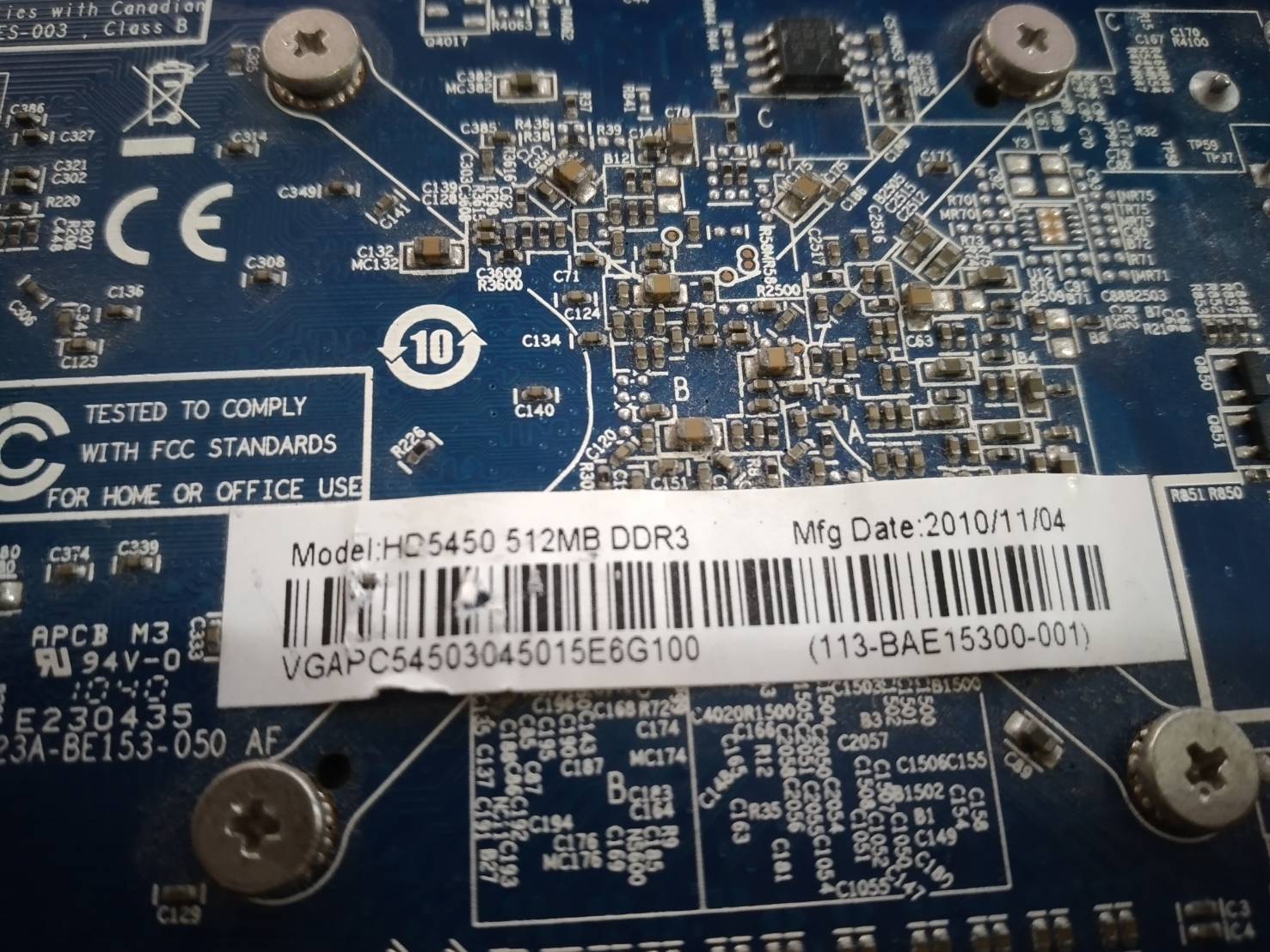 Radeon HD5450 512MB DDR3 V/D/HDMI