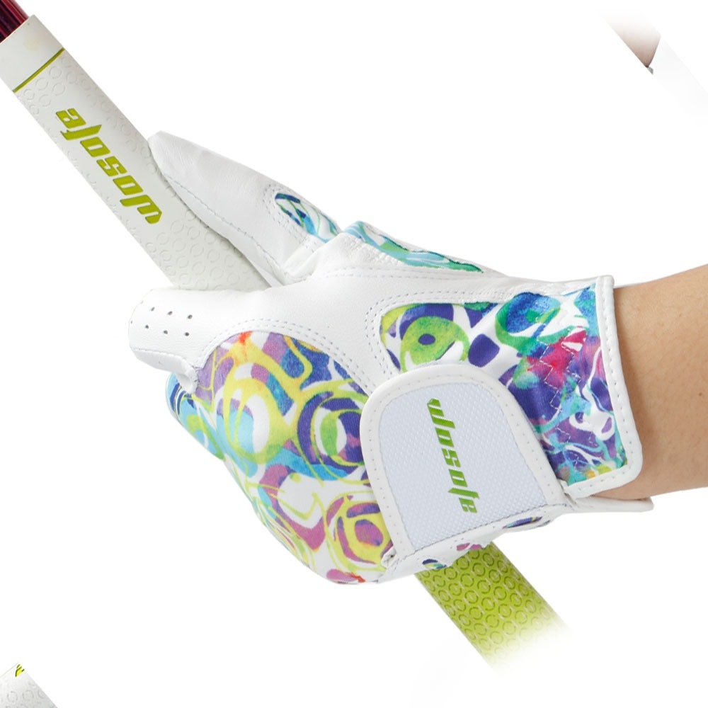 WOSOFE Women Golf Gloves Sheepskin Non Slip Model DT2L ถุงมือกอล์ฟผู้หญิง หนังแกะสุดนุ่ม ระบายอากาศได้ดี ไม่อับชื้น ไม่ลื่น หนึบมือมาก (1pair)