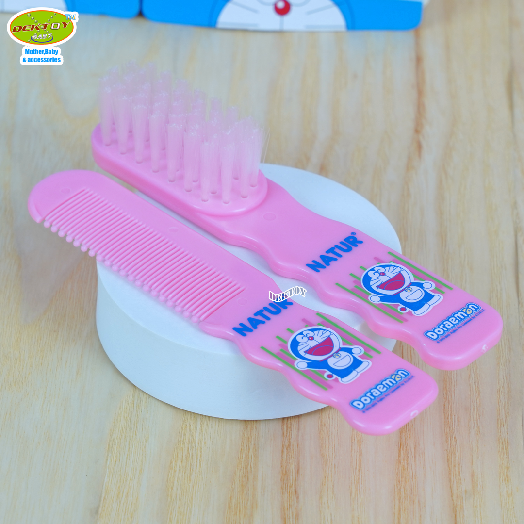 NATUR เนเจอร์ ชุดแปรงหวีผมเด็ก ลาย DORAEMON