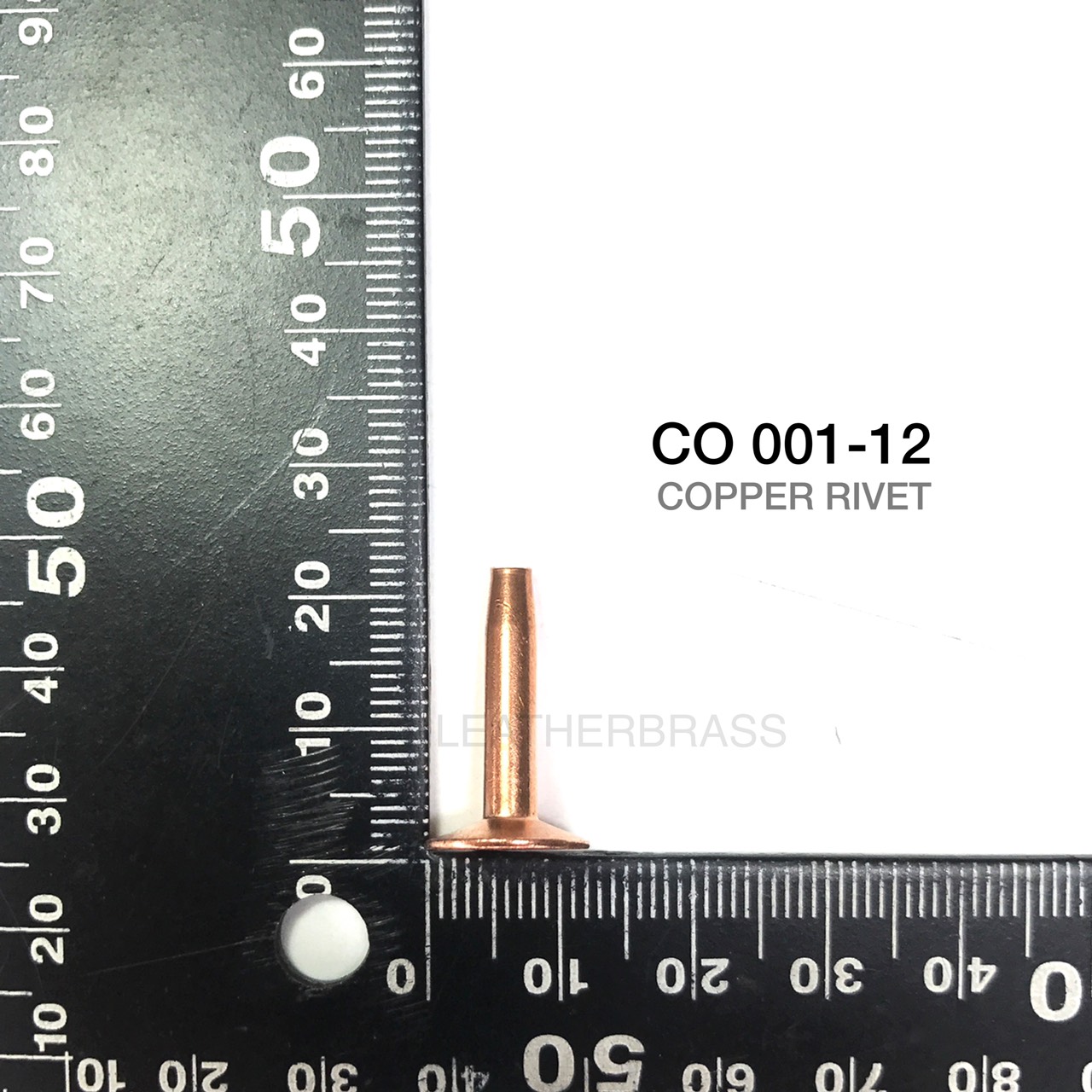 CO001 รีเวท Rivet copper อะไหล่ใช้ทำกระเป๋า วัสดุทองแดง Leatherbrass**แพ็คบรรจุ 25 ชิ้น**