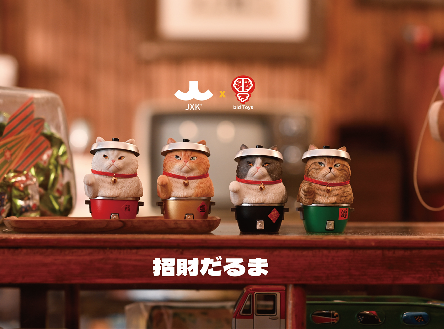 [สั่งจอง] JXK×bid Toys : Damo lucky cat