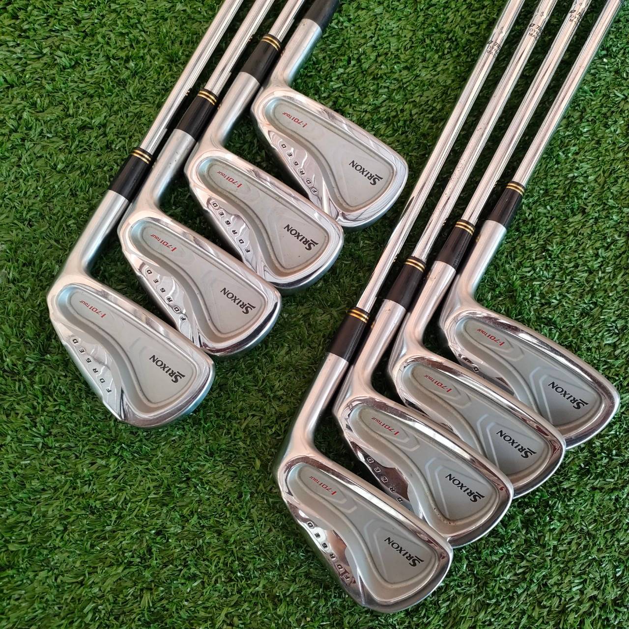 ชุดเหล็ก SRIXON I-701 FORGED มีเหล็ก 3-9 เเละ PW ก้าน DYNAMIC GOLD S300 เหล็ก FORGED JAPAN สุดพรีเมี่ยม ใบ CAVITY ลึก ขนาดใหญ่ ตีง่าย + นุ่ม ชุดนี้ติดอันดับ TOP ในญี่ปุ่นครับ