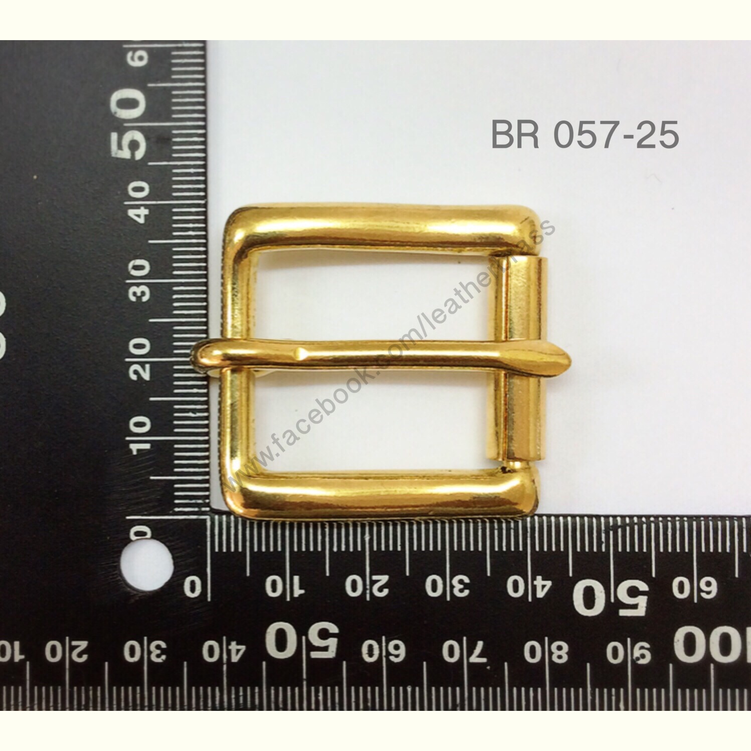 BR057 หัวเข็มขัด หัวเข็มขัดปรับสายกระเป๋า อะไหล่ทองเหลืองแท้ อุปกรณ์งานหนัง leatherbrass **ราคาต่อชิ้น**