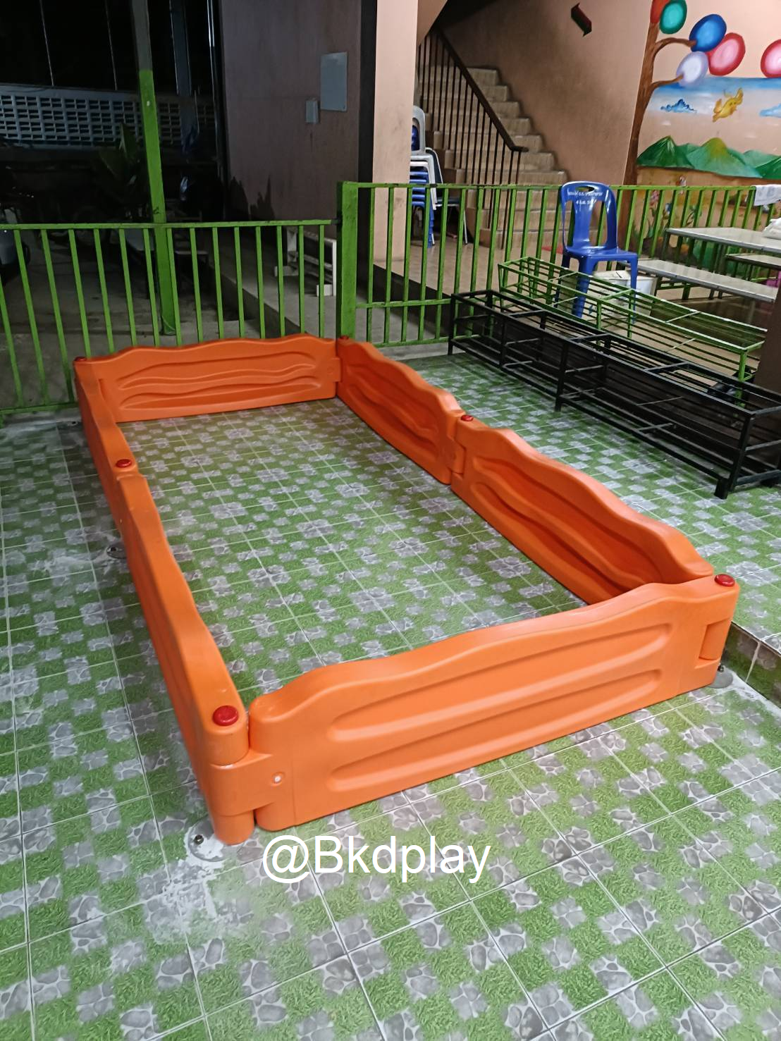 บ่อทราย 6 เหลี่ยม , กระบะทรายหกเหลี่ยม กระบะทรายเด็ก, กระบะทรายเด็กเล่น, ของเล่นเด็ก พร้อมส่งราคาโรงงาน