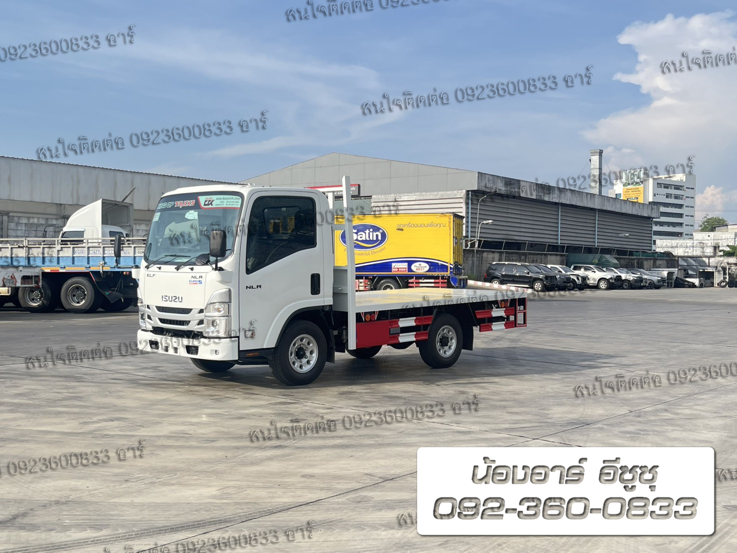 4 ล้อ ISUZU NLR Euro5 Max พื้นเรียบ