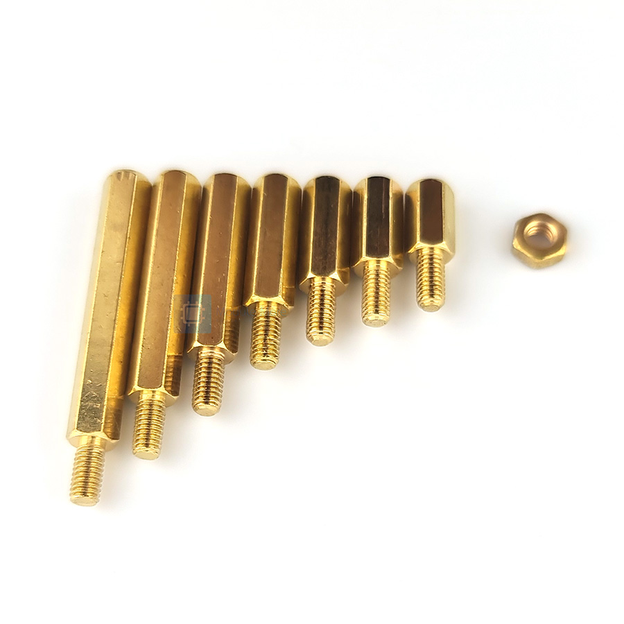 เสารอง pcb ทองแดงหกเหลี่ยม Hexagonal copper column