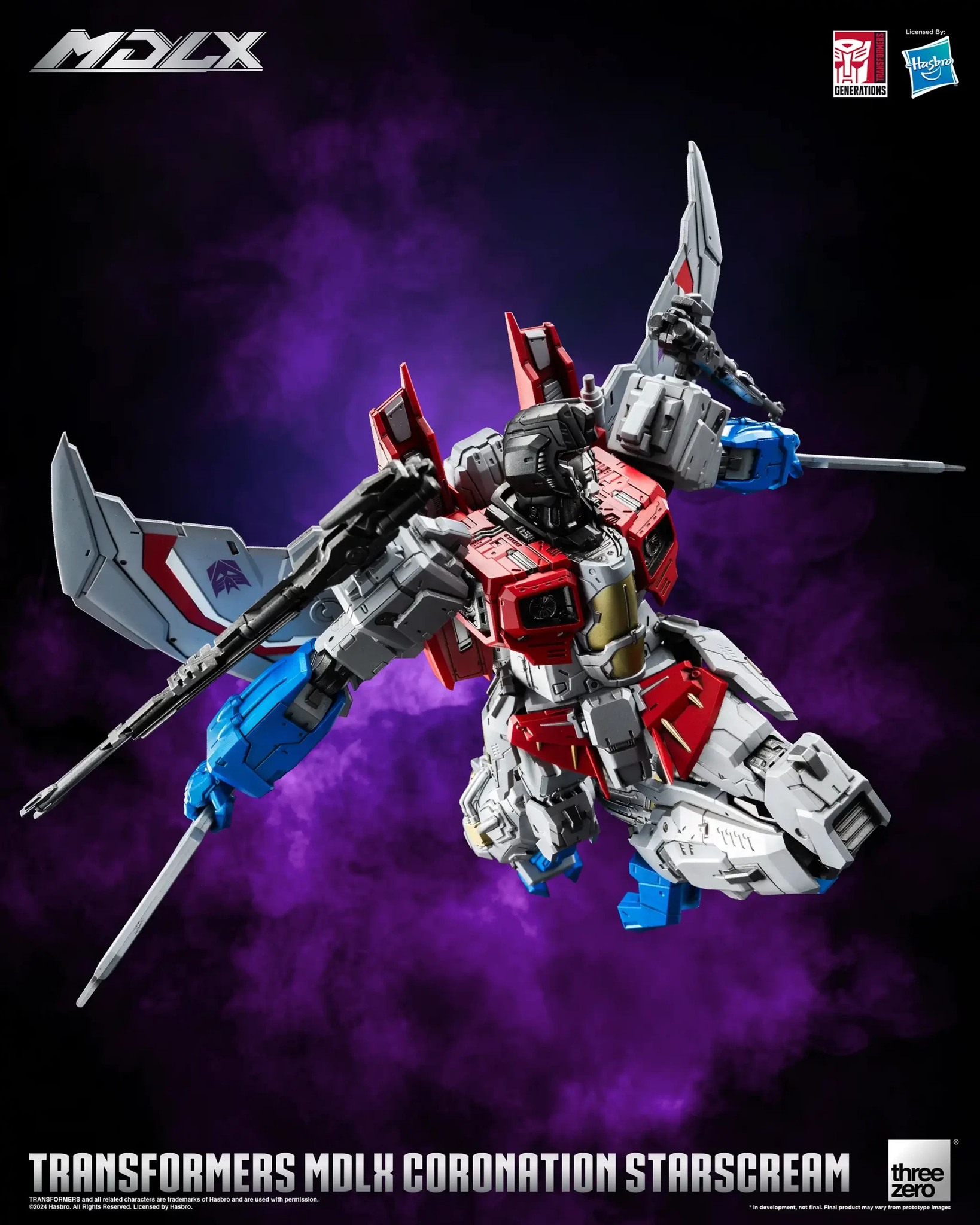 [สั่งจอง]Threezero 3Z08320W0 : Transformers - MDLX Coronation Starscream (20Cm)