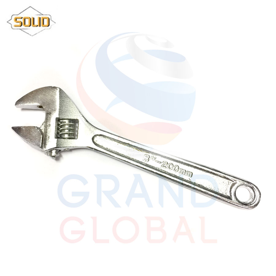 SOLID ประแจเลื่อน 8 นิ้ว ปากตาย ประแจ ไขควง ไขน๊อต อเนกประสงค์ ประแจไข ประแจขัน น็อต ปรับเลื่อนได้ ด้ามหล็ก 200 mm
