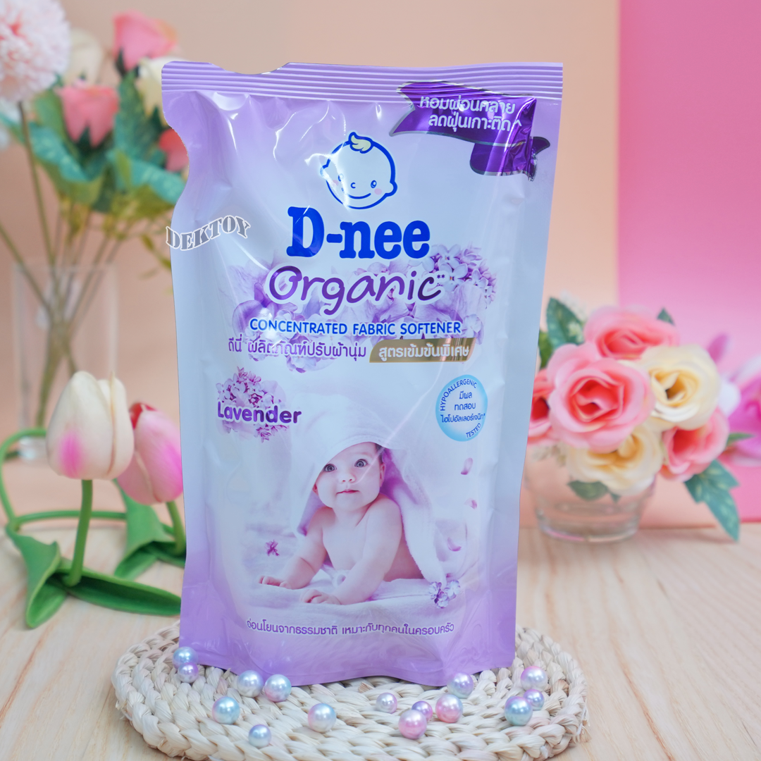 D-nee Organic ดีนี่ น้ำยาปรับผ้านุ่มสูตรเข้มข้นพิเศษ 500 มล.