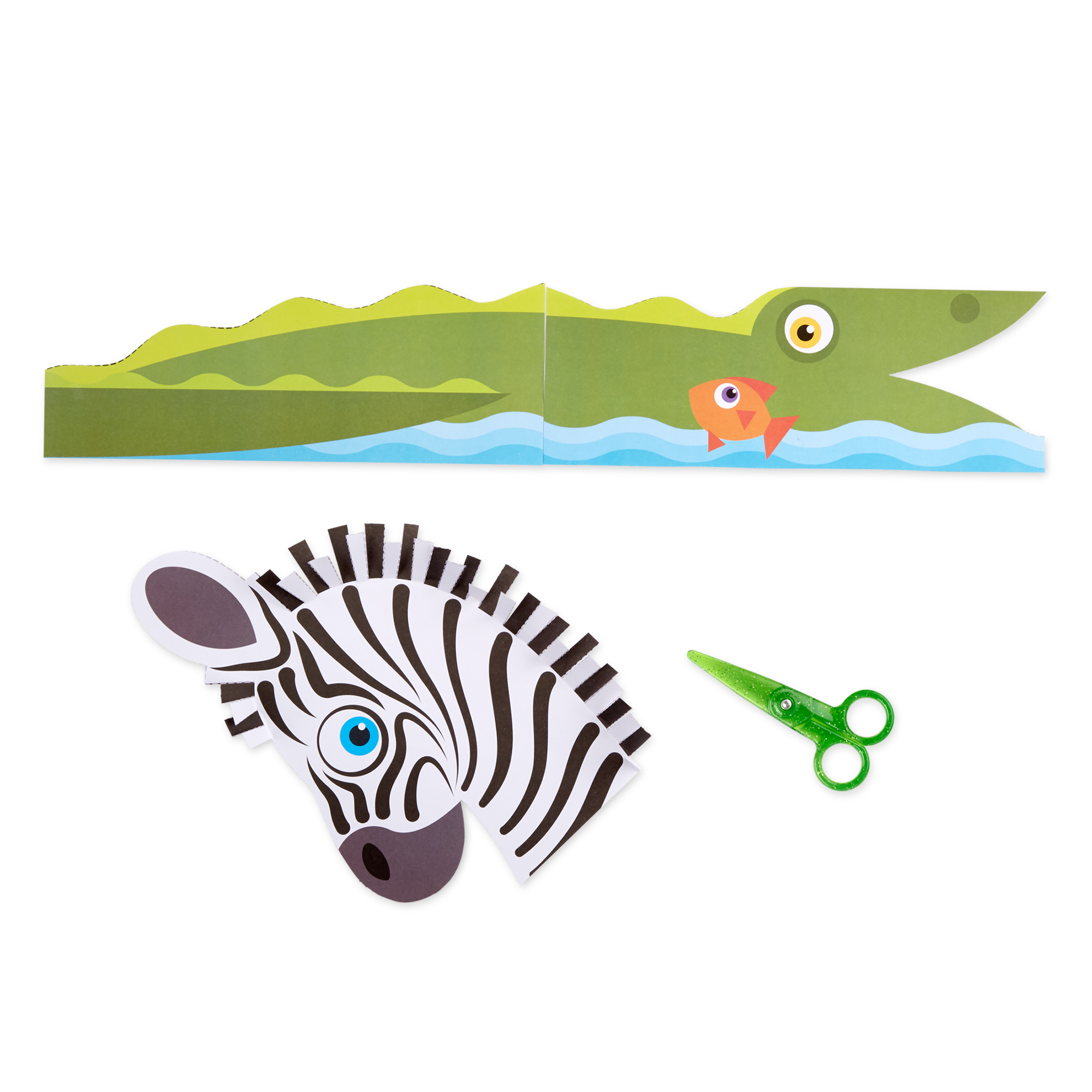 Safari Scissor Skills Activity Pad ชุดกรรไกรฝึกตัด รุ่นซาฟารี เสริมทักษะการบังคับมือ การมีสมาธิ และการมีความคิดริเริ่มสร้างสรรค์ Melissa & Doug รุ่น