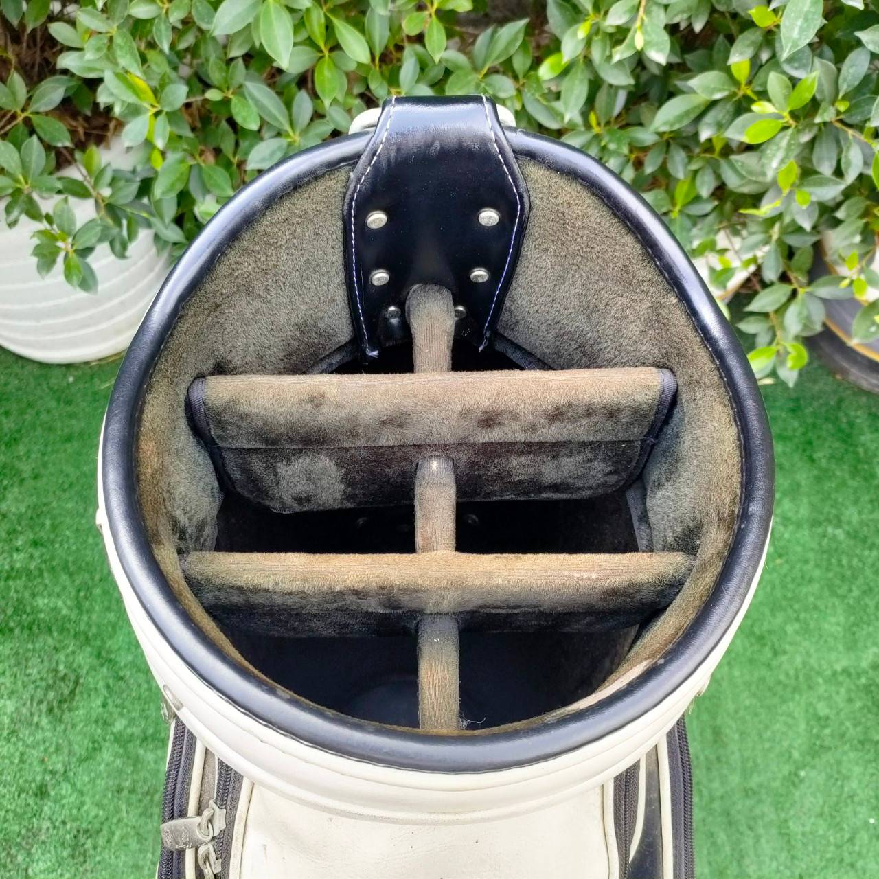 ถุงกอล์ฟ FIGARO มือสอง เท่มากๆ ถุงสวย ถุง TOUR ใบฝหญ่ หนังสวย บุกำมะหยี่