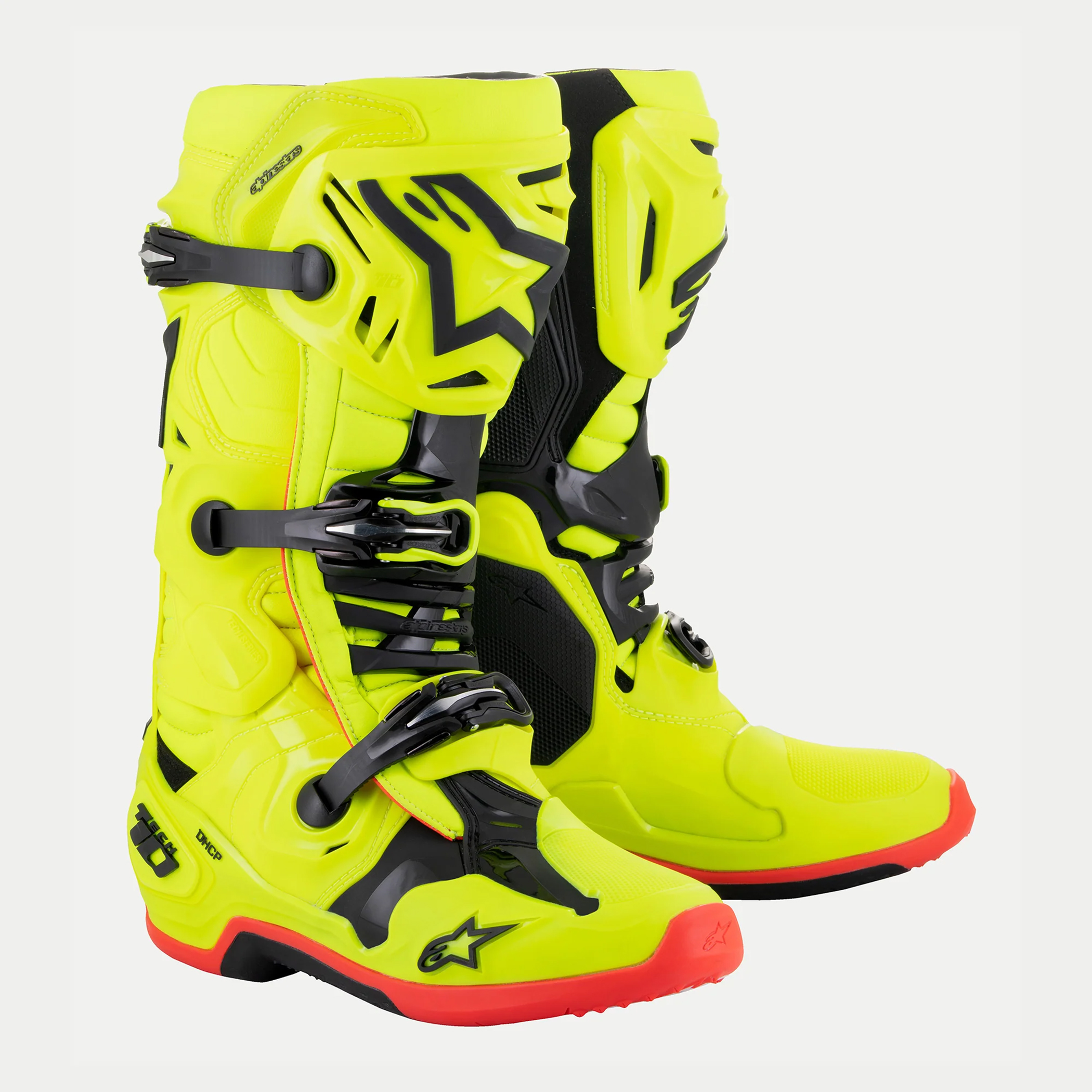 รองเท้า Alpinestars Tech 10 Boot - Yellow Fluo/Black/Red Fluo