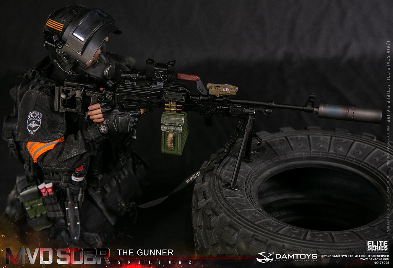 ミリタリー DamToys 78095 MVD SOBR spetsnaz GUNNER フィギュア専門店 -ソダチトイズ / DAMTOYS RUSSIAN SPETSNAZ