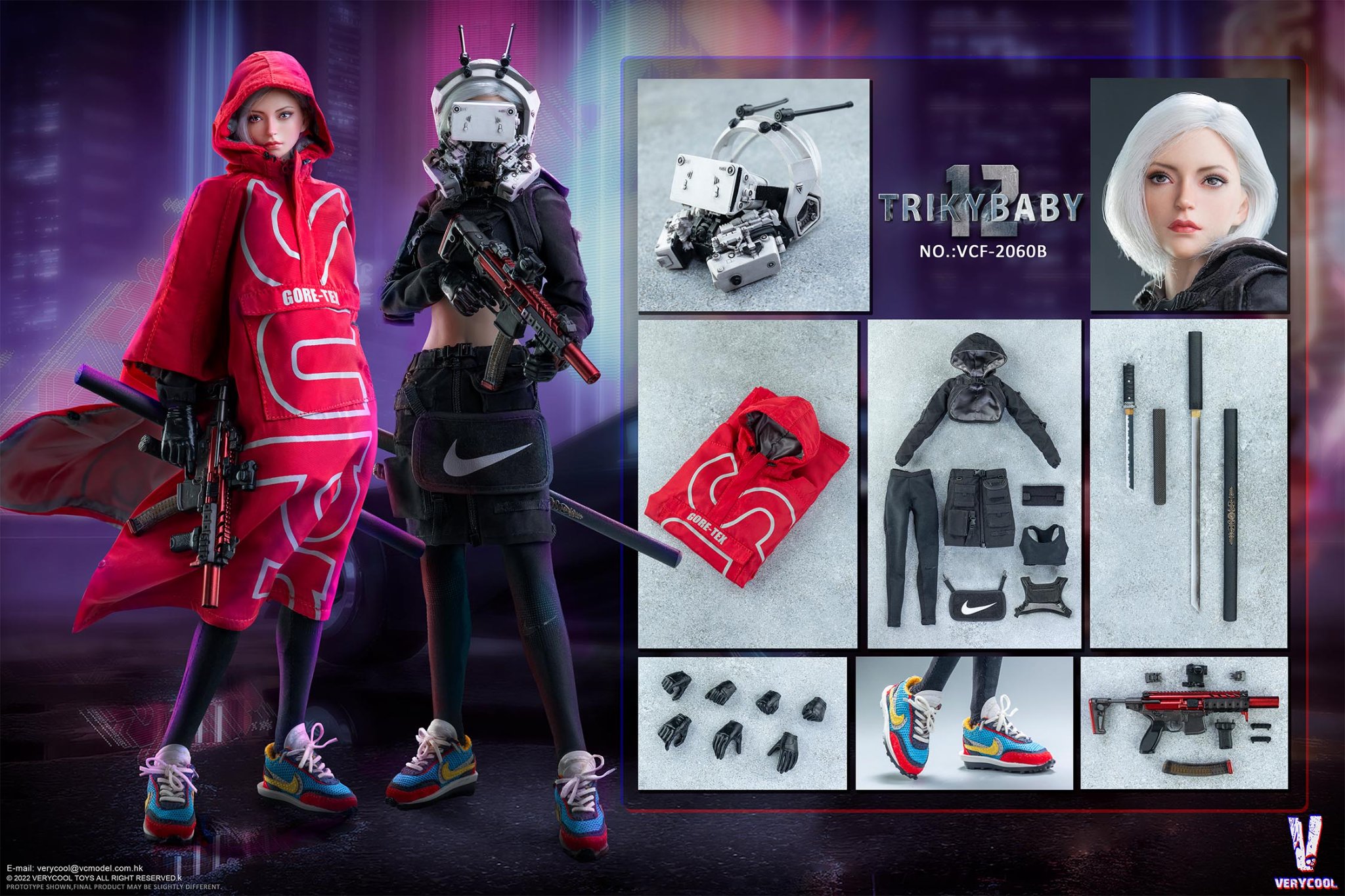 สั่งจอง] VERYCOOL 1/6 : CYBERPUNK SERIES - TRICKYBABY - RAINBOW