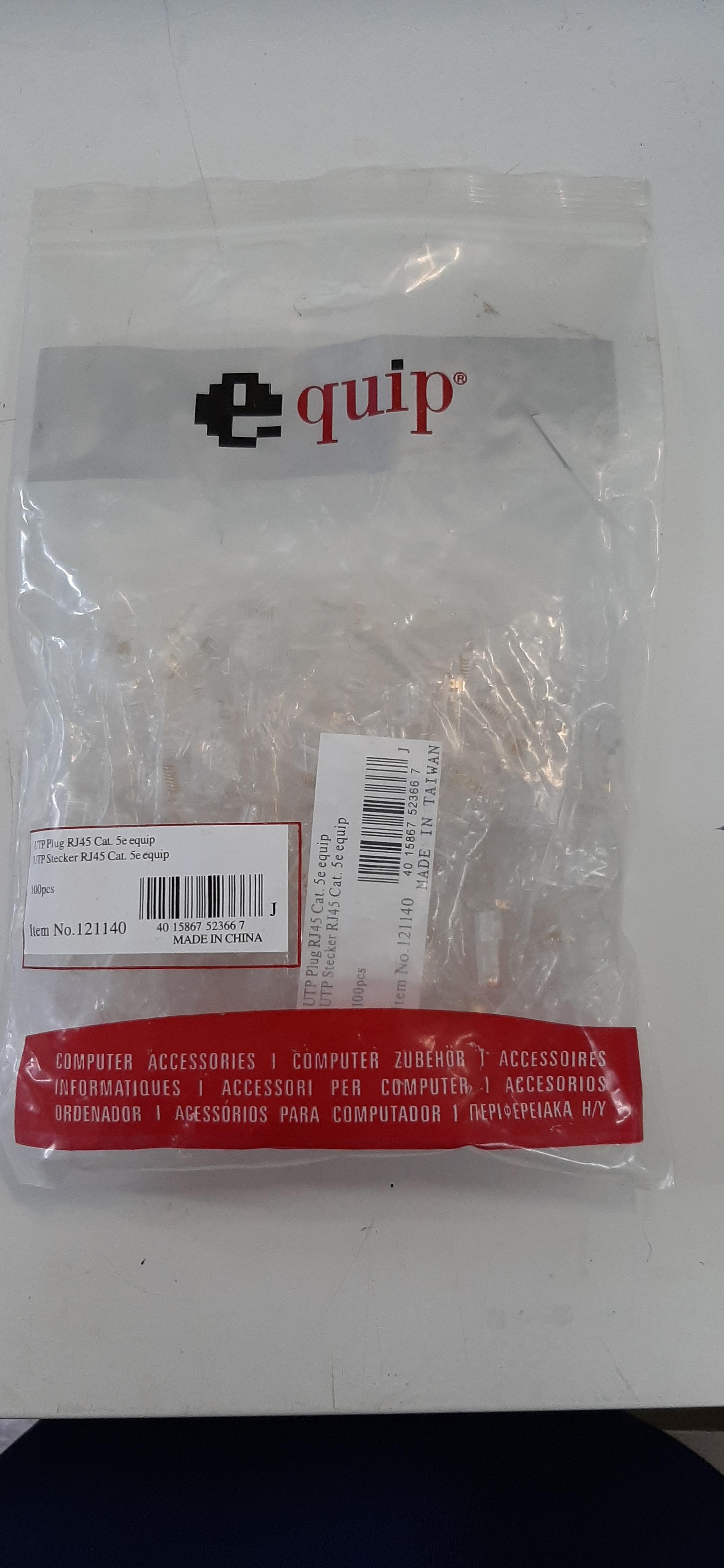 Equip Connector Cat5e RJ45 Utp (100PCS.)