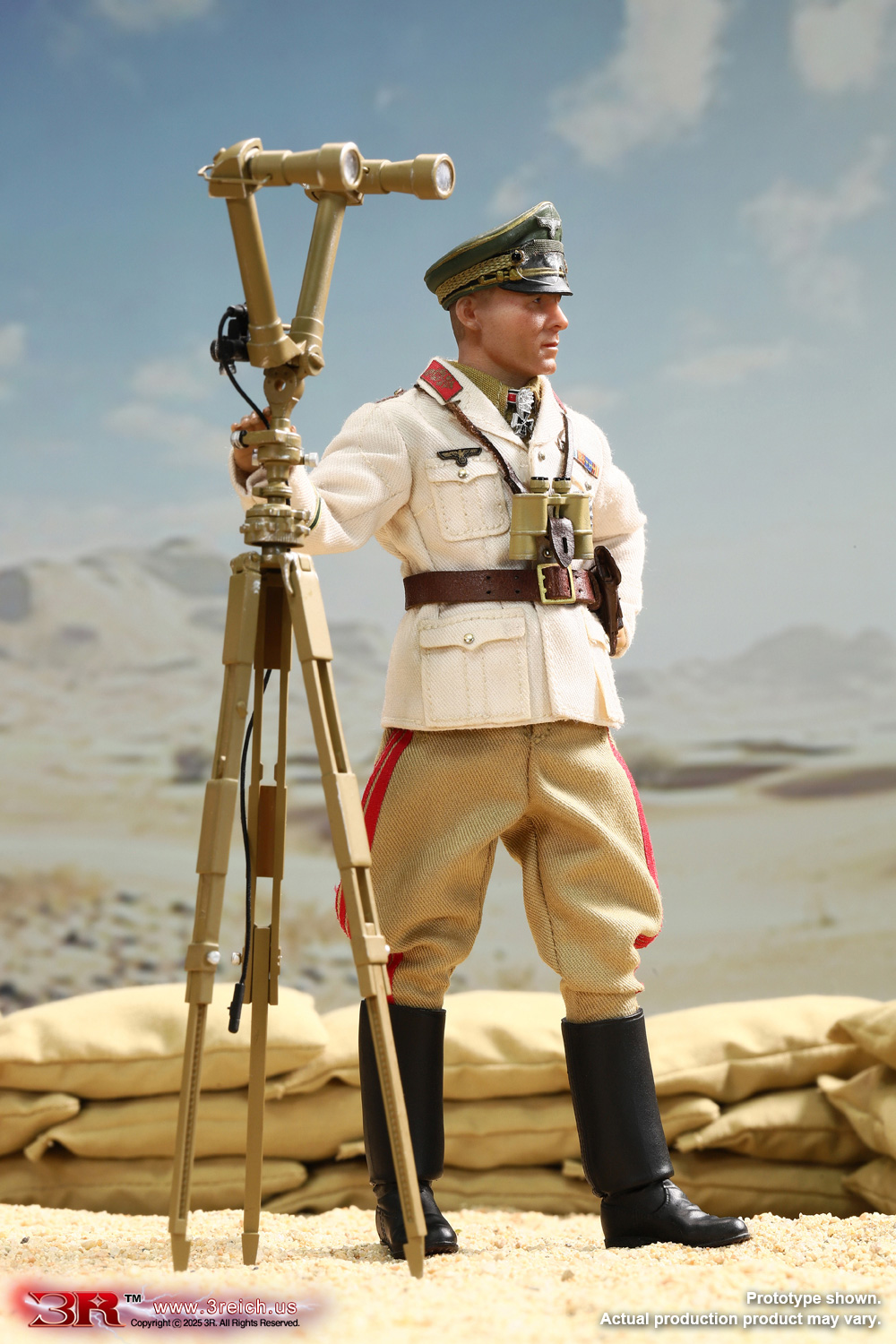 [สั่งจอง] 3R TG80004 1/12 : Mini Reich Series - General Field Marshal of German Afrika Korps - Erwin Rommel, The Desert Fox