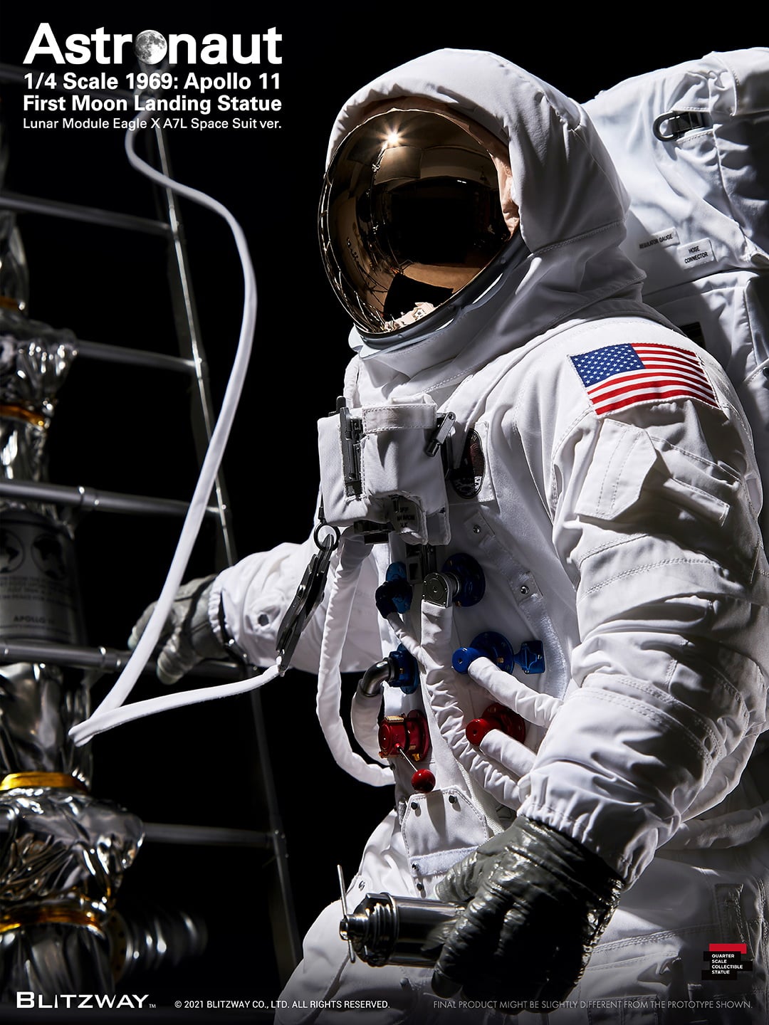 [สั่งจอง]BLITZWAY BW-SS-21101 1/4 : Astronaut Apollo 11