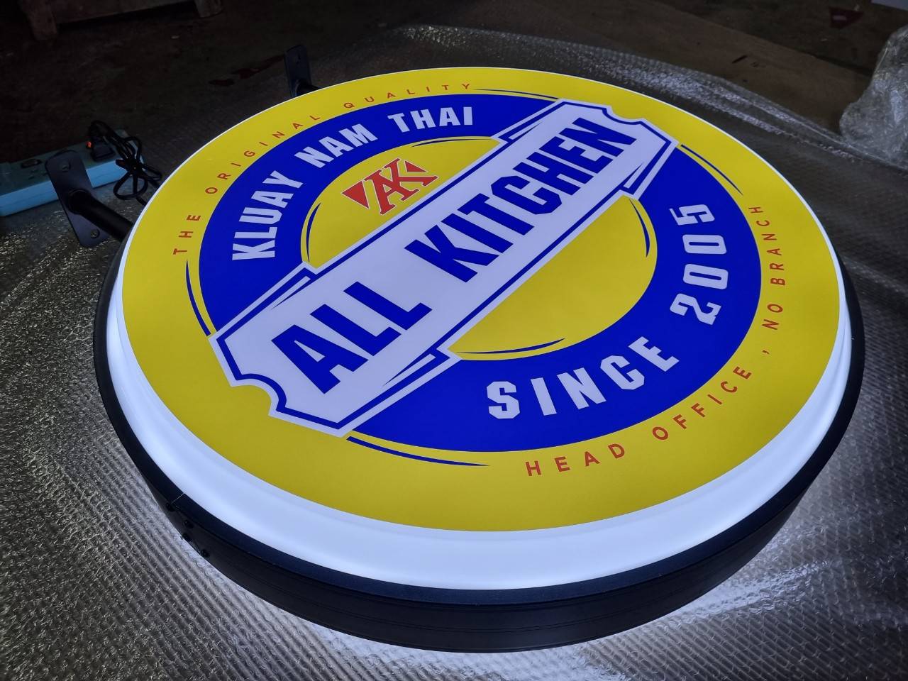 #ป้ายกล่องไฟวงกลมสำเร็จรูป