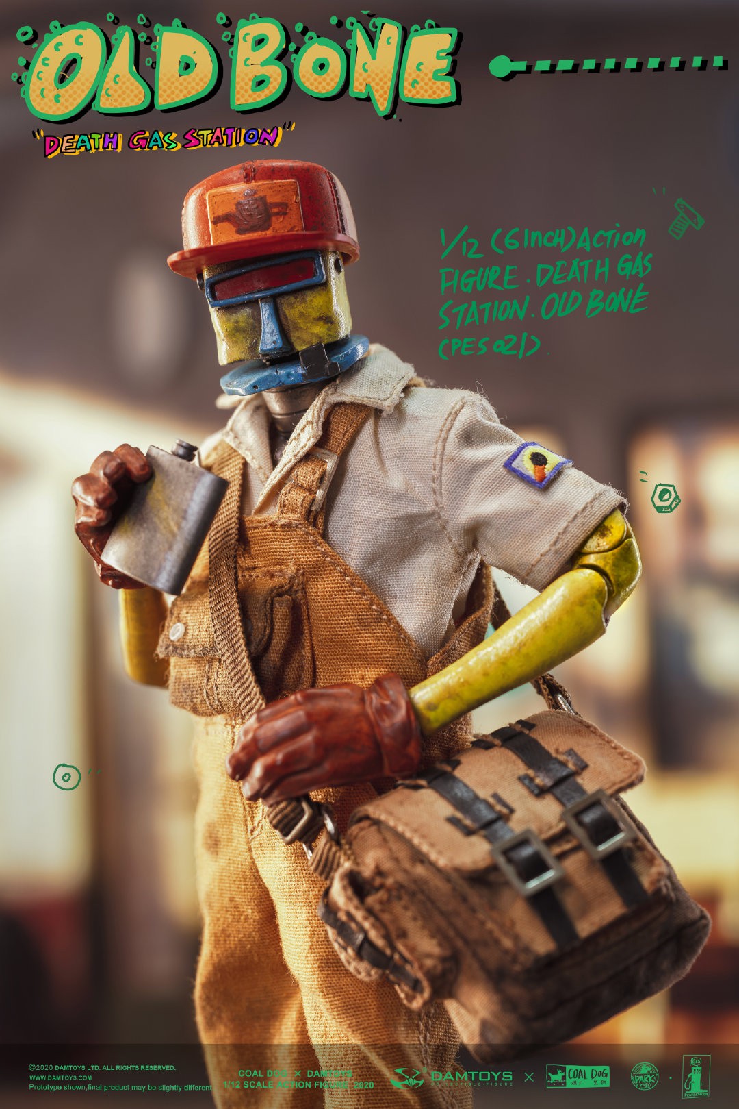 [สั่งจอง] Damtoys x Coal Dog PES021 1/12 scale Action Figure Death Gas Station series - OLD BONE