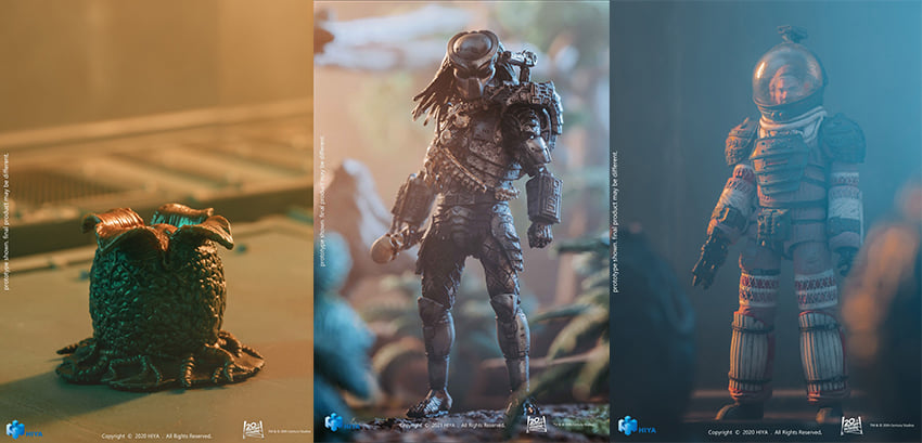 [สั่งจอง]Hiya Toys 1/18 : Alien Eggs/ Predator/ Dallas