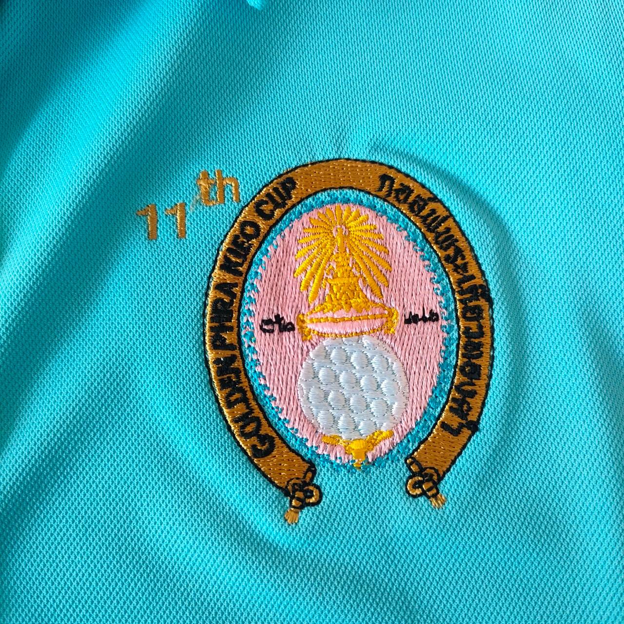 **เสื้อกอล์ฟสำหรับสุภาพสตรี** เสื้อกอล์ฟ WIN ปตท ของใหม่!! ระบายอากาศได้เป็นอย่างดี ขนาดไชส์ S มือหนึ่ง ของแท้ BY NakaraLuxurious