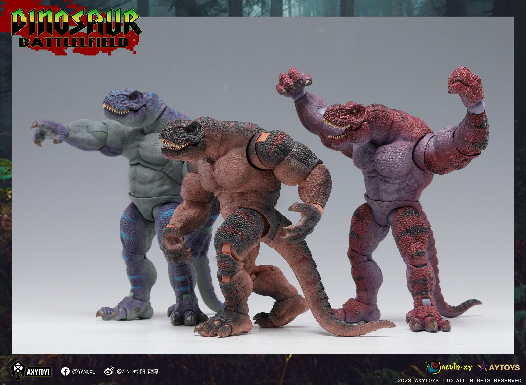 [สั่งจอง]AXYToys 1/12 : Dinosaur Battlefield - Tyrannosaurus