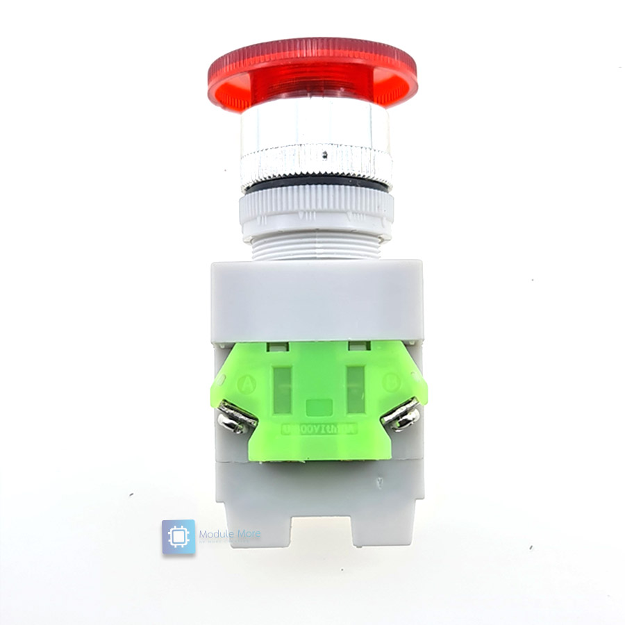สวิตซ์ฉุกเฉิน Emergency switch พร้อมไฟ LED self-lock ขนาด 22mm Y090 LAY37-11ZSD