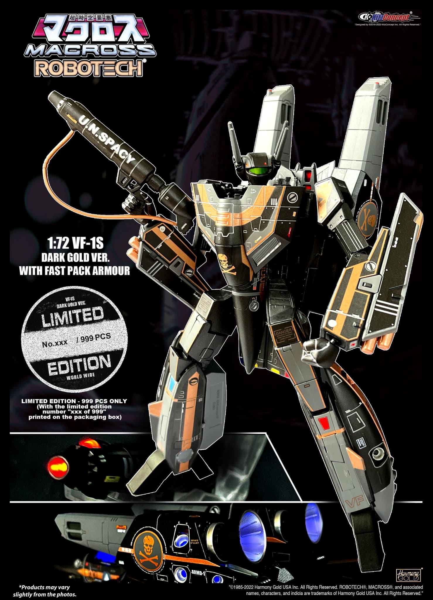 [สั่งจอง]kitzconcept 1/72 : Macross - VF-1S Black Gold