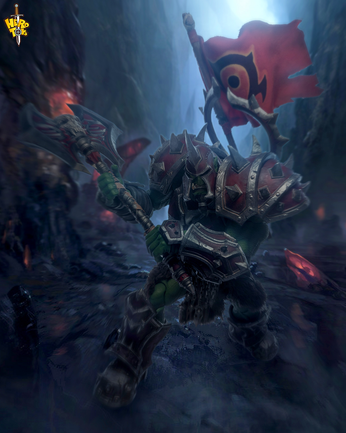 [พร้อมส่ง] Hero toys 7" : Orc Warlord Warrior - Kor'kron