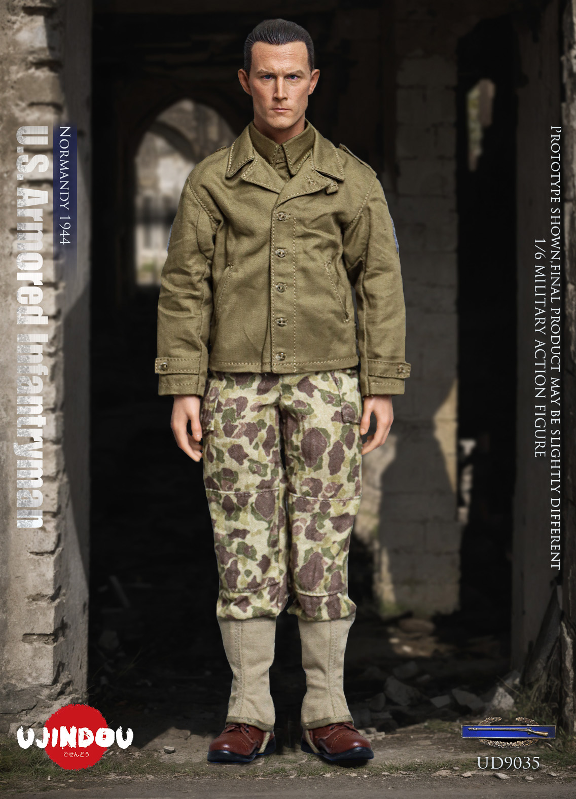 [สั่งจอง] UJINDOU UD9035 1/6 : WWII U.S. Armored Infantryman,Normandy 1944
