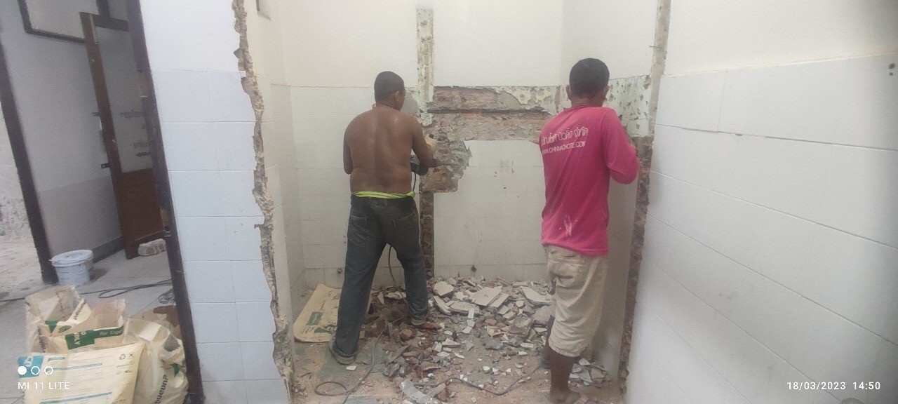 งานปรับปรุงห้องน้ำตึกกายวิภาค โรงพยาบาลศิริราช