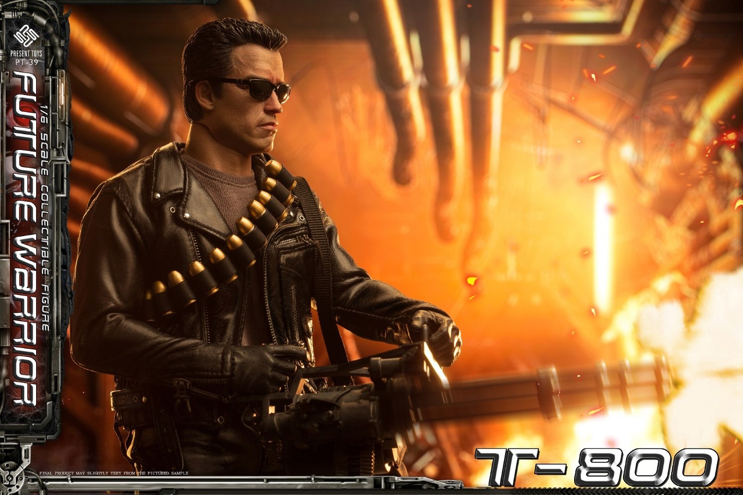 สั่งจอง]PRESENT TOYS PT-sp39 1/6 : Future Warrior T800 - Toxtoysshop