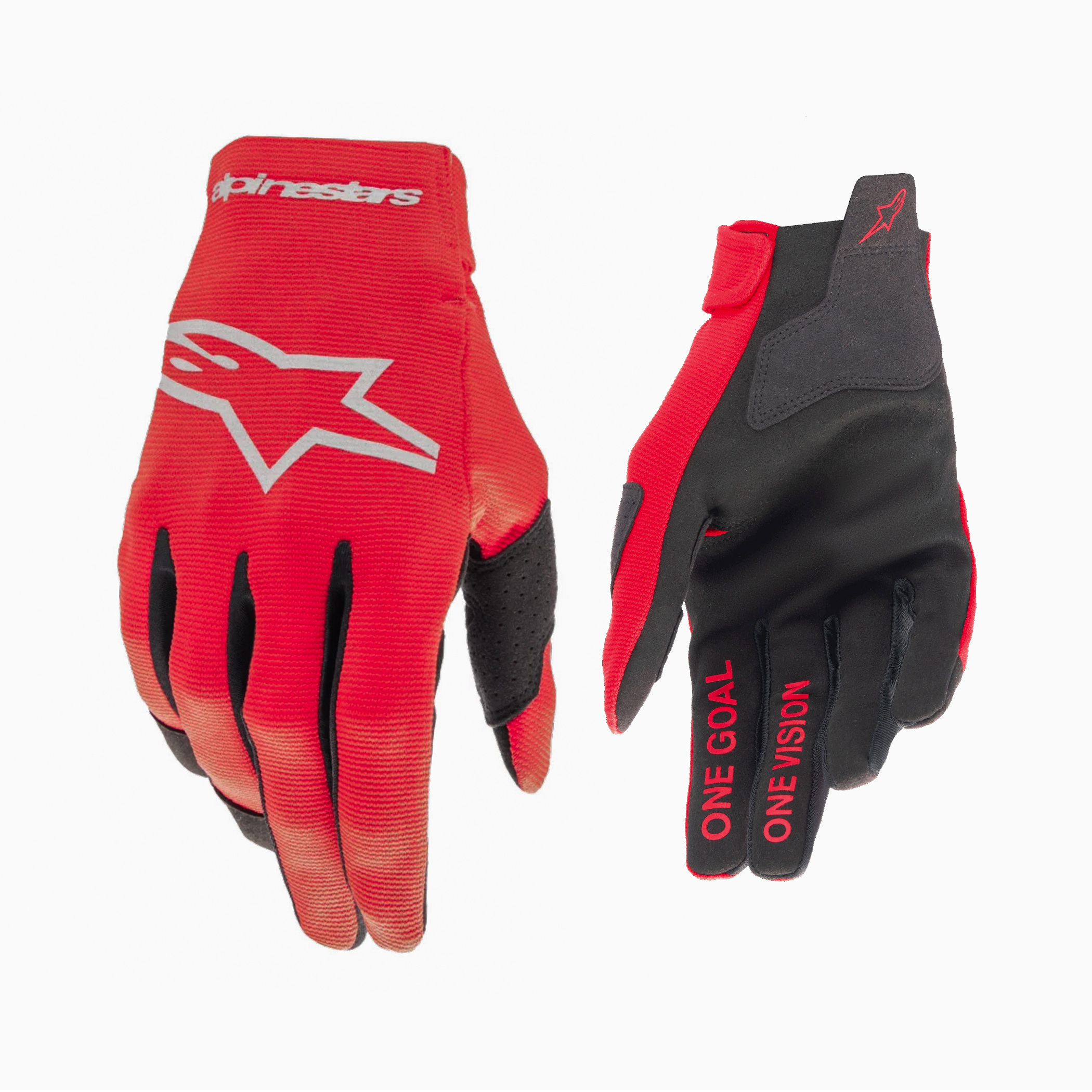 ถุงมือ Alpinestars 2025 Radar Gloves - Mars Red/Silver